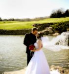 lakeside outdoor wedding ceremony