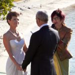 vivien reed marriage celebrant at beach side wedding