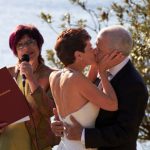 vivien reed celebrant announces wedding kiss