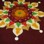 rice decoration entry to hindu wedding